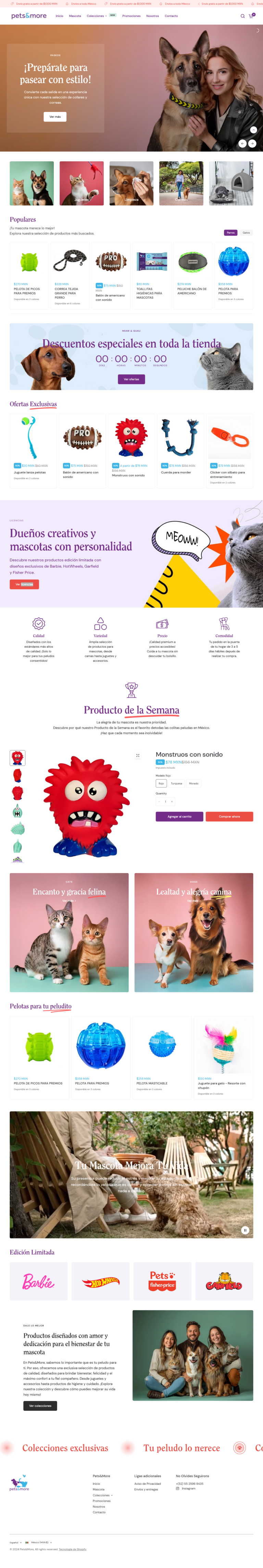 Pets&More website