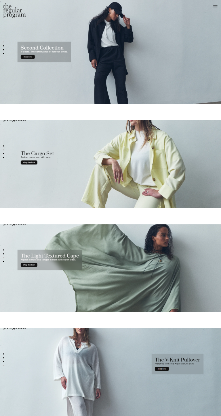 The Regular Progra website