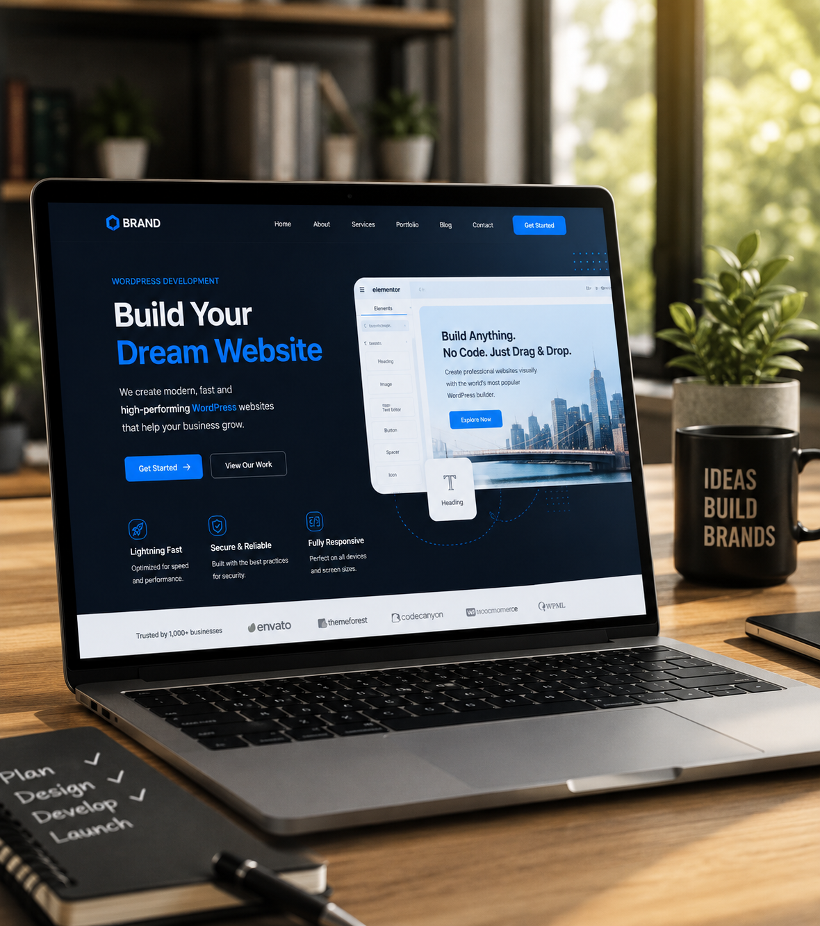 WordPress dashboard